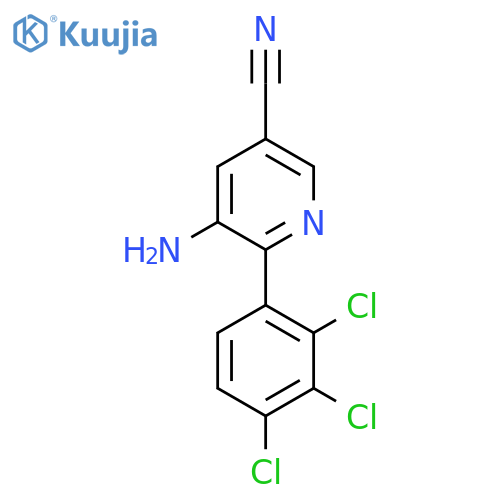 5-Amino-6-(2,3,4-trichlorophenyl)nicotinonitrile structure