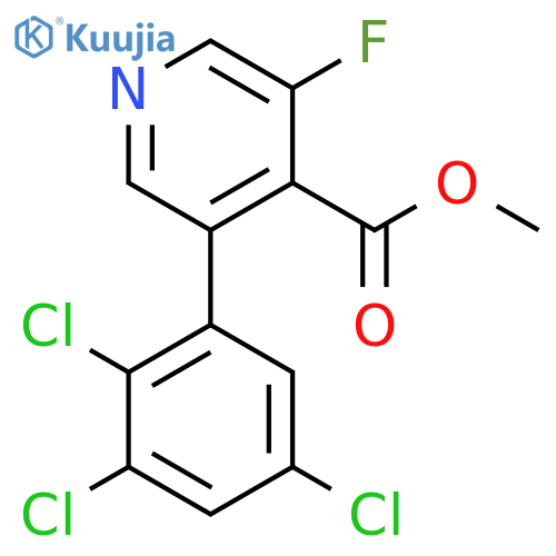 Methyl 3-fluoro-5-(2,3,5-trichlorophenyl)isonicotinate structure