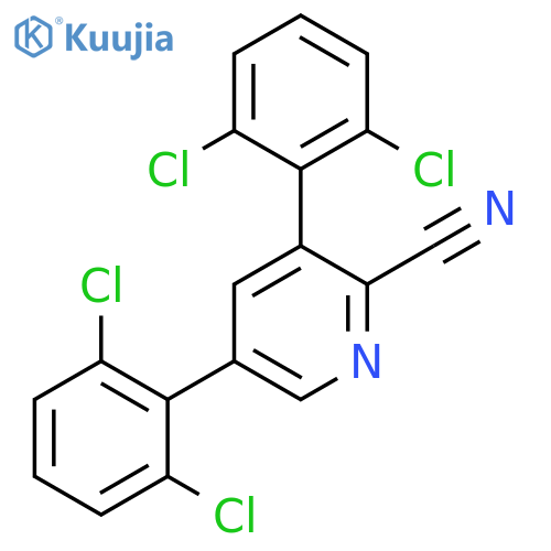 3,5-Bis(2,6-dichlorophenyl)picolinonitrile structure