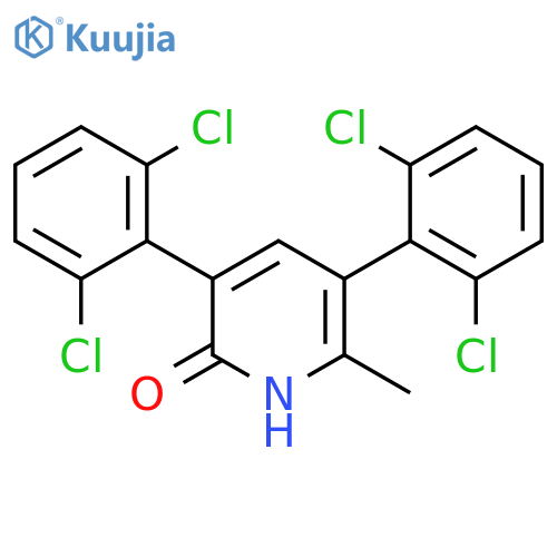 3,5-Bis(2,6-dichlorophenyl)-2-hydroxy-6-methylpyridine structure