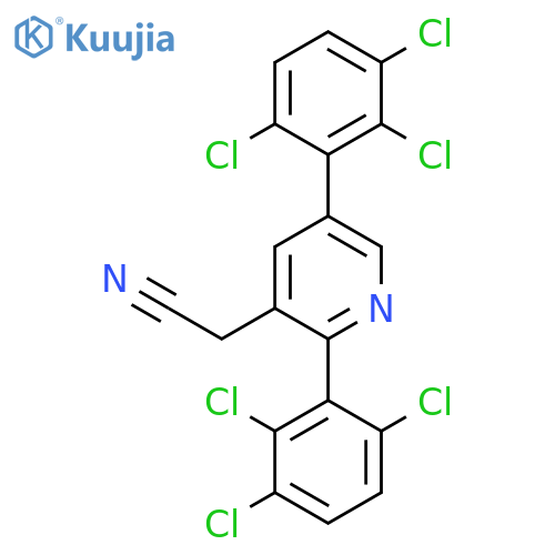 2,5-Bis(2,3,6-trichlorophenyl)pyridine-3-acetonitrile structure