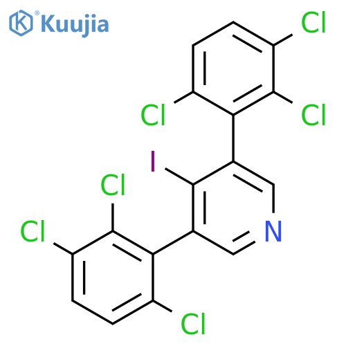 3,5-Bis(2,3,6-trichlorophenyl)-4-iodopyridine structure