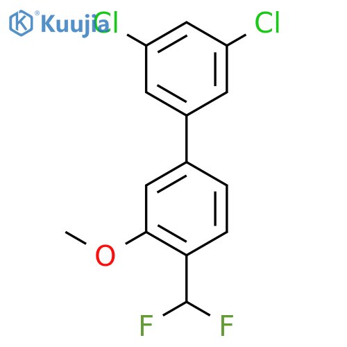 4'-Difluoromethyl-3,5-dichloro-3'-methoxy-biphenyl structure