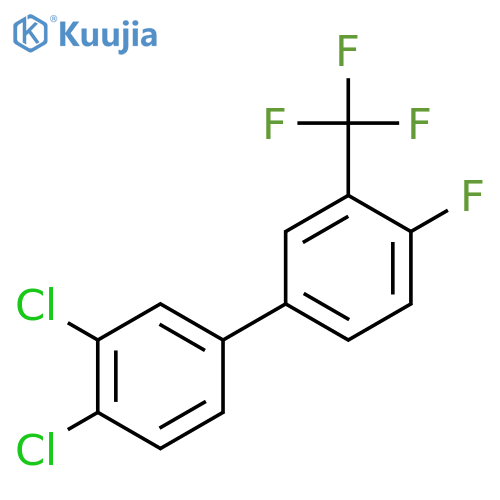 3,4-Dichloro-4'-fluoro-3'-trifluoromethyl-biphenyl structure