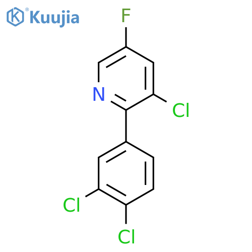 3-Chloro-2-(3,4-dichlorophenyl)-5-fluoropyridine structure