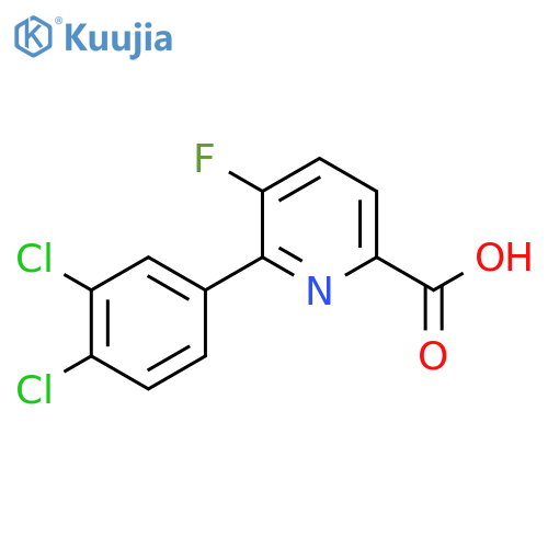 6-(3,4-Dichlorophenyl)-5-fluoropicolinic acid structure