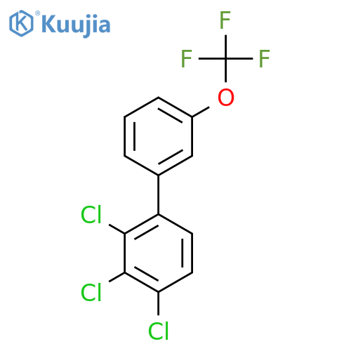 2,3,4-Trichloro-3'-(trifluoromethoxy)biphenyl structure
