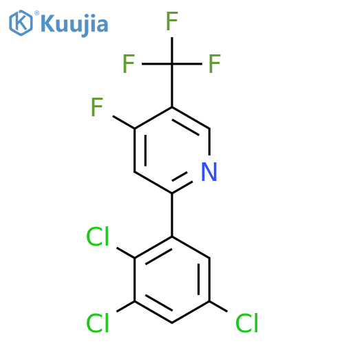 4-Fluoro-2-(2,3,5-trichlorophenyl)-5-(trifluoromethyl)pyridine structure