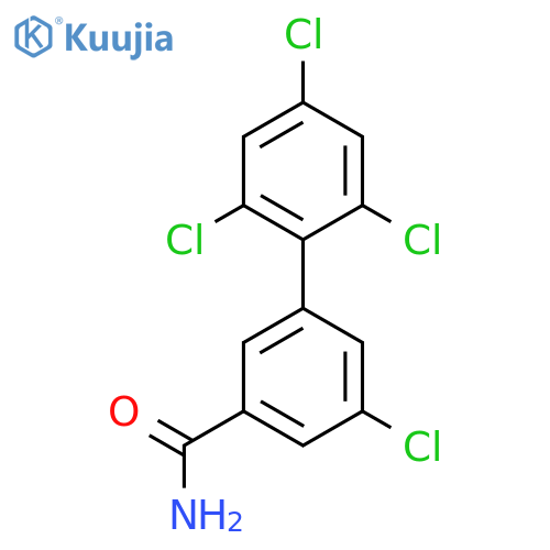 5,2',4',6'-Tetrachlorobiphenyl-3-carboxylic acid amide structure