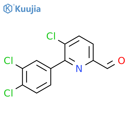 5-Chloro-6-(3,4-dichlorophenyl)picolinaldehyde structure