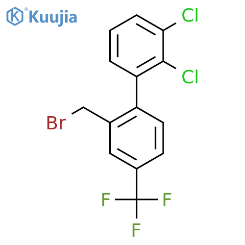 2'-Bromomethyl-2,3-dichloro-4'-trifluoromethyl-biphenyl structure
