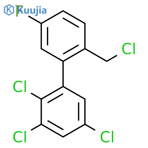 2'-(Chloromethyl)-5'-fluoro-2,3,5-trichlorobiphenyl structure