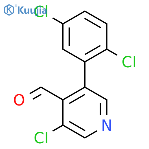 3-Chloro-5-(2,5-dichlorophenyl)isonicotinaldehyde structure