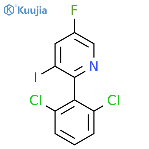 2-(2,6-Dichlorophenyl)-5-fluoro-3-iodopyridine structure