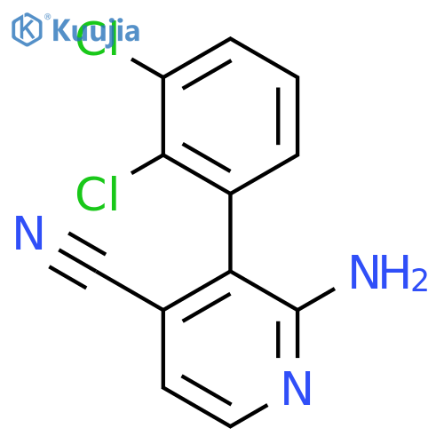 2-Amino-3-(2,3-dichlorophenyl)isonicotinonitrile structure