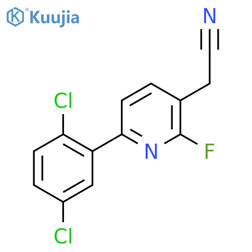 6-(2,5-Dichlorophenyl)-2-fluoropyridine-3-acetonitrile structure