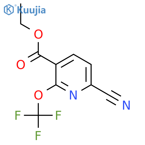 Ethyl 6-cyano-2-(trifluoromethoxy)pyridine-3-carboxylate structure