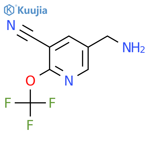 5-(Aminomethyl)-3-cyano-2-(trifluoromethoxy)pyridine structure