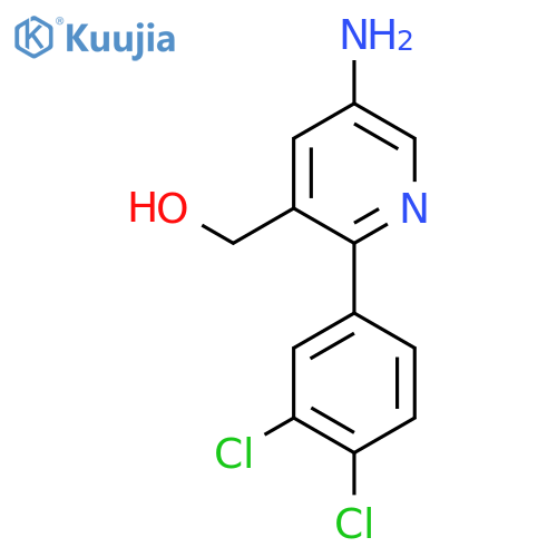 5-Amino-2-(3,4-dichlorophenyl)pyridine-3-methanol structure