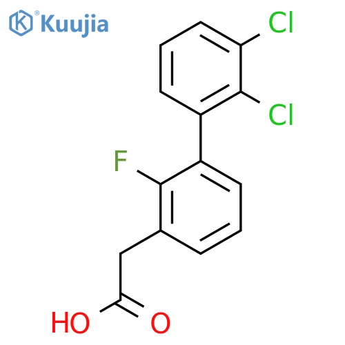(2',3'-Dichloro-2-fluoro-biphenyl-3-yl)-acetic acid structure