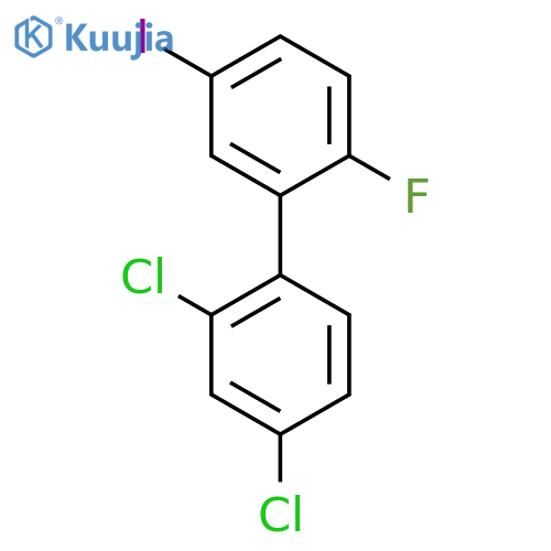 2,4-Dichloro-2'-fluoro-5'-iodo-biphenyl structure