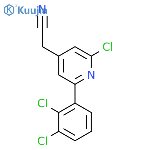 2-Chloro-6-(2,3-dichlorophenyl)pyridine-4-acetonitrile structure