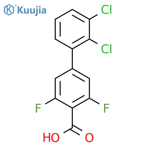 2',3'-Dichloro-3,5-difluoro-biphenyl-4-carboxylic acid structure