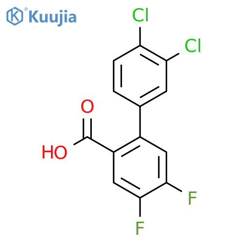 3',4'-Dichloro-4,5-difluoro-biphenyl-2-carboxylic acid structure