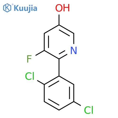 2-(2,5-Dichlorophenyl)-3-fluoro-5-hydroxypyridine structure