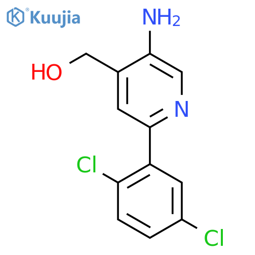 5-Amino-2-(2,5-dichlorophenyl)pyridine-4-methanol structure