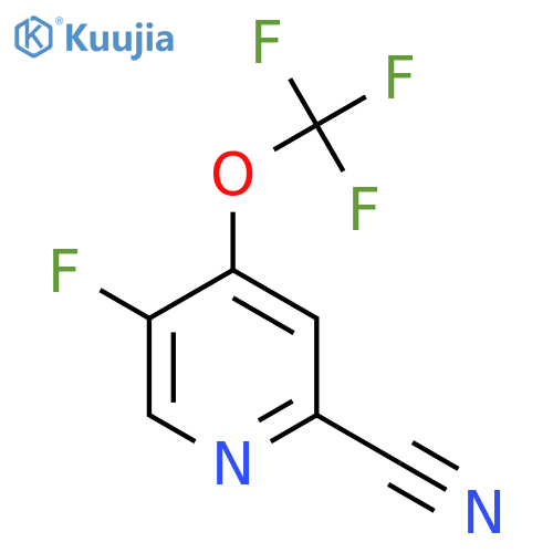 2-Cyano-5-fluoro-4-(trifluoromethoxy)pyridine structure