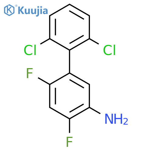 2',6'-Dichloro-4,6-difluoro-biphenyl-3-ylamine structure