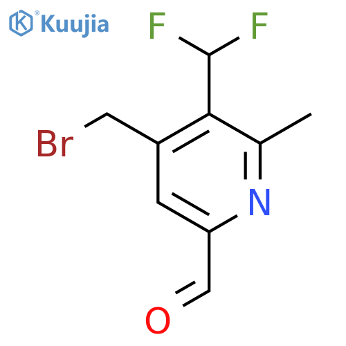 4-(Bromomethyl)-3-(difluoromethyl)-2-methylpyridine-6-carboxaldehyde structure