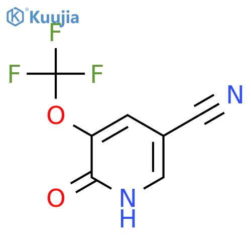 5-Cyano-2-hydroxy-3-(trifluoromethoxy)pyridine structure