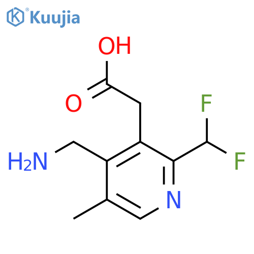4-(Aminomethyl)-2-(difluoromethyl)-5-methylpyridine-3-acetic acid structure