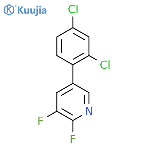 5-(2,4-Dichlorophenyl)-2,3-difluoropyridine structure