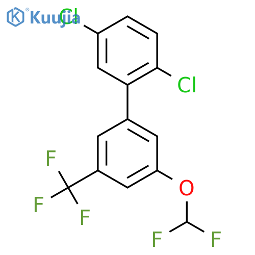 5'-Difluoromethoxy-2,5-dichloro-3'-trifluoromethyl-biphenyl structure