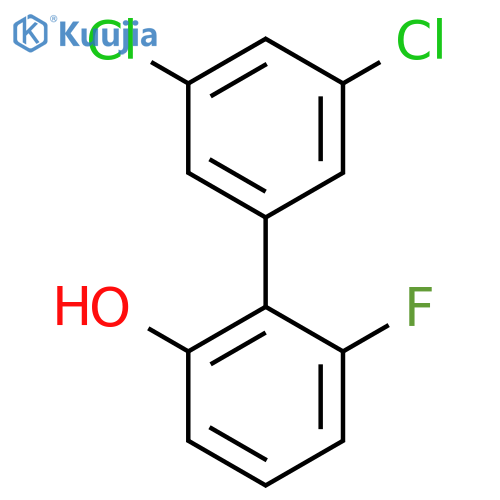 3',5'-Dichloro-6-fluoro-biphenyl-2-ol structure