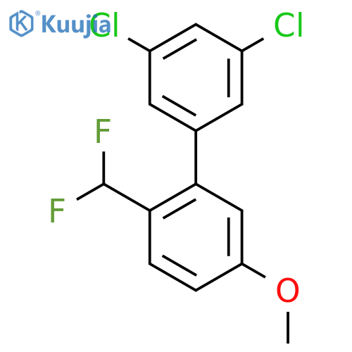 2'-Difluoromethyl-3,5-dichloro-5'-methoxy-biphenyl structure