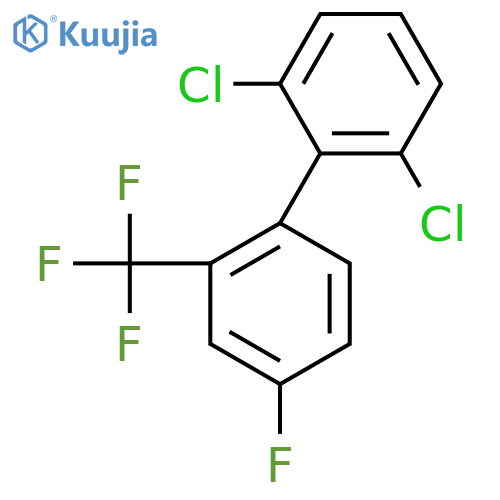 2,6-Dichloro-4'-fluoro-2'-trifluoromethyl-biphenyl structure