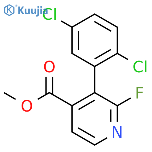 Methyl 3-(2,5-dichlorophenyl)-2-fluoroisonicotinate structure