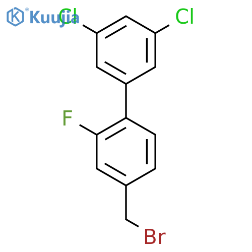 4'-Bromomethyl-3,5-dichloro-2'-fluoro-biphenyl structure