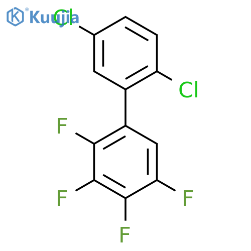 2',5'-Dichloro-2,3,4,5-tetrafluoro-biphenyl structure