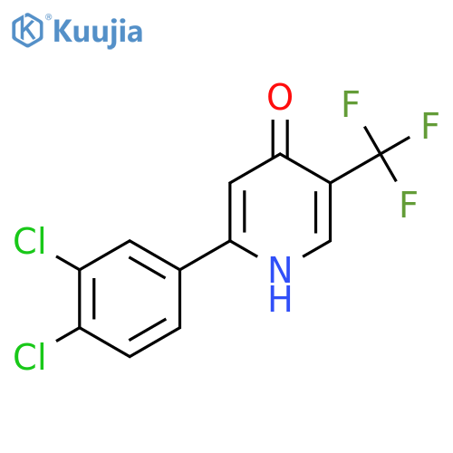 2-(3,4-Dichlorophenyl)-4-hydroxy-5-(trifluoromethyl)pyridine structure