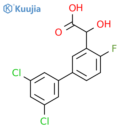 Hydroxy-(3',5'-dichloro-4-fluoro-biphenyl-3-yl)-acetic acid structure