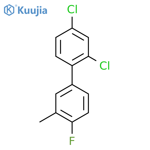 2,4-Dichloro-4'-fluoro-3'-methyl-biphenyl structure