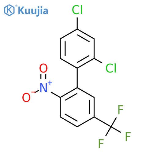 2,4-Dichloro-2'-nitro-5'-trifluoromethyl-biphenyl structure