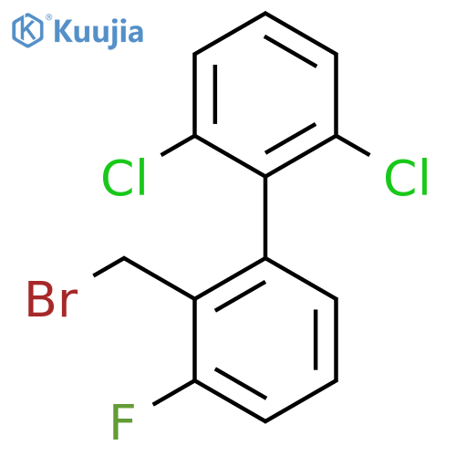 2'-Bromomethyl-2,6-dichloro-3'-fluoro-biphenyl structure
