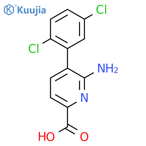 6-Amino-5-(2,5-dichlorophenyl)picolinic acid structure