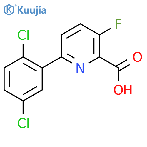 6-(2,5-Dichlorophenyl)-3-fluoropicolinic acid structure